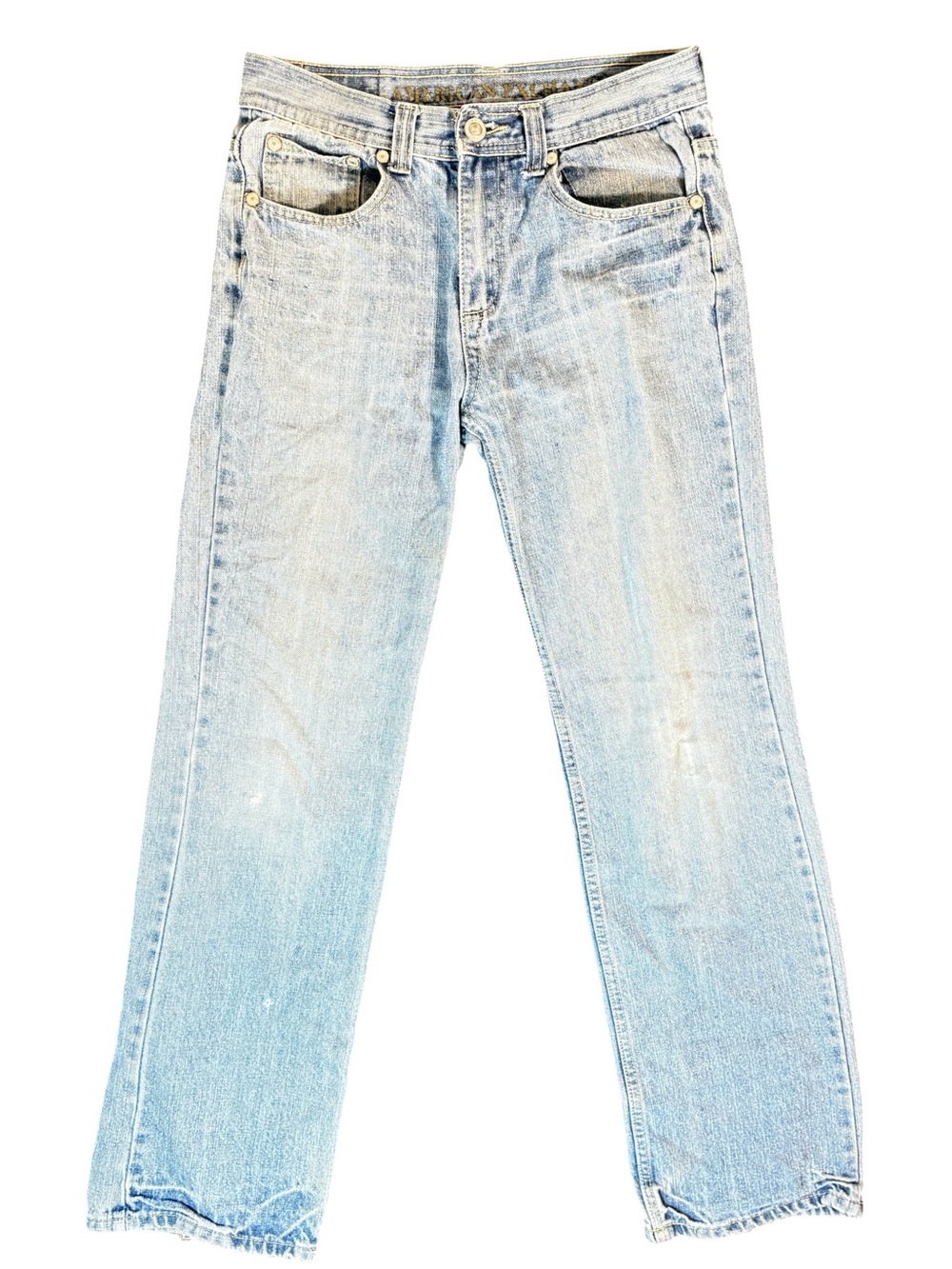 American Exchange Light Wash Straight Leg Jeans 28x32